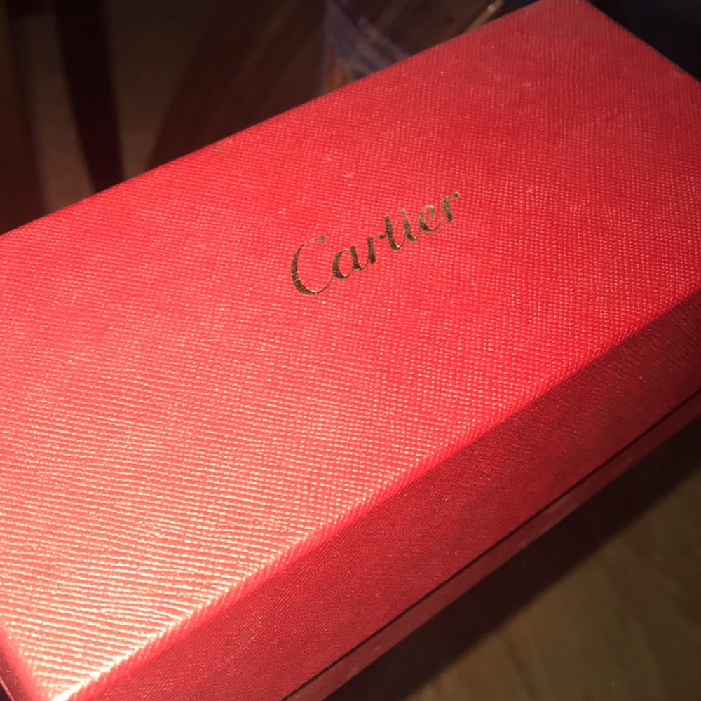 Cartier Box No Glasses Authentic Booklet